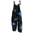 thumbnail image 2 of Girls Printed Cami Jumpsuits Sleeveless Spaghetti Straps Jumpsuit Fashion Casual Loose Trousers with Pockets Blue 5-6 Years, 2 of 7