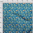 thumbnail image 3 of oneOone Cotton Poplin Medium Blue Fabric Kids Campfire Diy Clothing Quilting Fabric Print Fabric By Yard 56 Inch Wide, 3 of 4