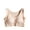 Beige, variant on Pajama Bras for Women Wirefree Comfort Wide Strap Round Neck Sleepwear Pj Bralette