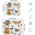 thumbnail image 3 of SKYSONIC Microfiber Dish Drying Mat Absorbent Dish Draining Mat Large Size 18 x 24 Dishes Drainer Mat for Countertop Dish Drying Pads XXL Size Halloween Set With Pug Dogs In Pumpkin, 3 of 7