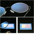 thumbnail image 3 of Reversal Frame Blue light Blocking Reading Glasses for Women Designer Metal Oval Readers Eyglasses Frame, 3 of 8