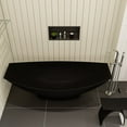 thumbnail image 6 of ALFI brand AB9991BM Black Matte 71" Solid Surface Resin Free Standing Hammock Style Bathtub, 6 of 12