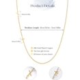 thumbnail image 2 of Initial Necklaces for Women, 18k Gold Plated Sideways Letter Necklace Dainty Cross Custom Name Necklace Personalized Jewelry Gift, 2 of 14