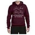 thumbnail image 2 of Half Hood Half Holy Pray With Me Unisex Graphic Hoodie Sweatshirt, Maroon, Large, 2 of 3