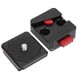 thumbnail image 4 of Placa de liberación rápida Mini placa de liberación rápida negra de aleación de aluminio CNC para cámara con tornillo de 1/4 de pulgada para función de bloqueo automático ANGGREK Otros, 4 of 8