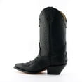 thumbnail image 6 of Grinders Unisex Black Leather Cowboy Boots-Arizona HI, 6 of 6