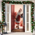 thumbnail image 3 of Holiday Party Santa Door Cover Decorative Tapestry for Festive and Entryway Styling, 3 of 5