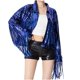 thumbnail image 2 of Chaquetas y abrigos casuales sin capucha de manga larga para mujer, cárdigan informal con borlas y lentejuelas, chaqueta corta, chaqueta casual con capucha de manga larga, top de poliéster para mujer, 2 of 3