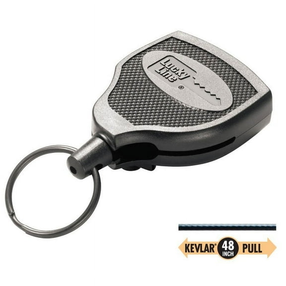 Lucky Line Key Bak Polycarbonate - 48" Retractable Cord Key Reel