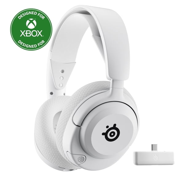 SteelSeries Arctis Nova 5X Wireless Multi-System Gaming Headset for Xbox Series X and S, Xbox One - USB Type-C Connector Circumaural - White
