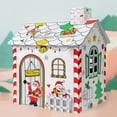 thumbnail image 6 of Cardboard Gingerbread House Kids Art & Craft For Indoor & Outdoor Fun Cardboard House To Color For Kids Color Your Own Playhouse Craft Activity For Kids And Families, 6 of 12