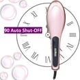 thumbnail image 6 of Esvee Professional 11" Ceramic Heated Hair Straightening Brush, Anti-Static Technology, Lipstick, Multi-color, 6 of 7