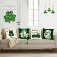 thumbnail image 5 of St Patricks Day Throw Pillow Covers 20x20 Set of 4 Green Plaid Decorative Pillow Covers Saint Patricks Day Shamrock Clover Truck Cushion Covers Pillow Cases for Home Outdoor Sofa Decoration（20 inch）, 5 of 6