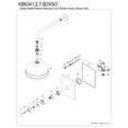 thumbnail image 3 of Kingston Brass KB6348DXSO Concord Single-Handle Pressure Balanced Shower Faucet, Brushed Nickel, 3 of 4