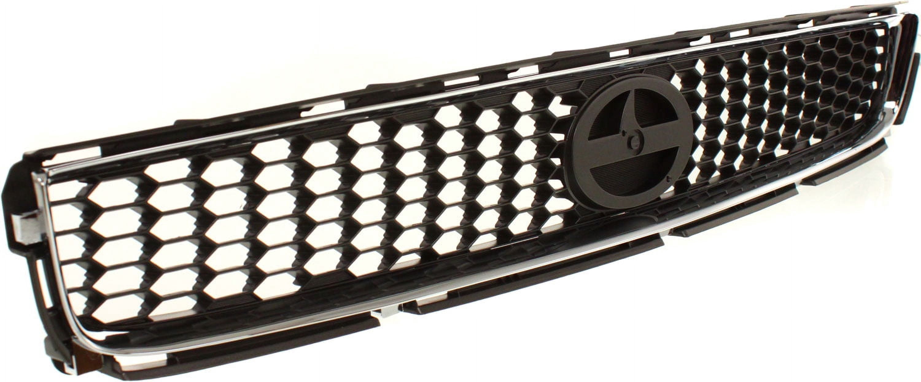 Grille Assembly Compatible With 2005-2010 Scion tC Chrome Shell with Black Insert