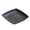 Black, variant on Square Serving Platter with Reusable Plastic Construction and Speckled Rustic Design, Dishwasher Safe Dinner Plate for Fruit, Salad, Snacks, Picnic, Camping and Outdoor Serving