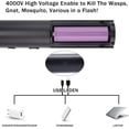 thumbnail image 3 of Matamoscas eléctrico recargable por USB para el hogar, exteriores, control de plagas con base, seguridad de doble malla de 3000 V para control de plagas eléctrico en interiores y exteriores, 3 of 6