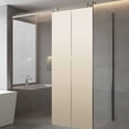 thumbnail image 3 of Beige Brown Ombre Window Privacy Film, Modern Abstract Art Gradient Aesthetics Static Cling UV Sun Blocking Heat Control Window Tint, Non-Adhesive One Way Windows Privacy Cover 29.5''x78.7'', 3 of 7