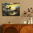 thumbnail image 4 of Chilfamy Horse Theme Wall Decor for Bathroom, Ready To Hang Canvas Print Art for Home, Living Room, Bedroom, Office, Hotel - Ideal Gift Choice 16x12in, 4 of 6