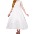 thumbnail image 4 of Big Girl Elegant Lace Satin Formal First Communion Flower Girl Dress USA White 8 KD 418 BNY Corner, 4 of 6