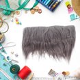 thumbnail image 2 of Shisuyan Faux Fur Fabric Strips Gray Acrylic Polyester 4Pcs 9.4X7.9In, 2 of 9