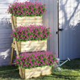 thumbnail image 3 of ZOELNIC 6pcs Artificial Flowers Outdoors, UV Resistant Plastic Flower Plants for Outdoor, for Garden Patio Porch Window Box Home Wedding Decor, 3 of 8