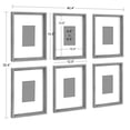 thumbnail image 4 of Kate and Laurel Calter Geometric Abstract Framed Art Prints, 1.46 in x 12.4 in, Set of 6, 4 of 6