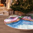 thumbnail image 5 of Sikiie Alligator Donut Pool Float Christmas Tree Skirt, Christmas Tree Decorations, Christmas Decor, Tree Mat Decoration(30-48IN)-48", 5 of 6