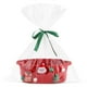 thumbnail image 1 of Juego de bolsas de regalo de Navidad | Bolsa de Cesta de Almacenamiento para Papá Noel | Bolso reutilizable no tejido para manzanas, vino, caramelos | Organizador de envoltura de regalos para, 1 of 3
