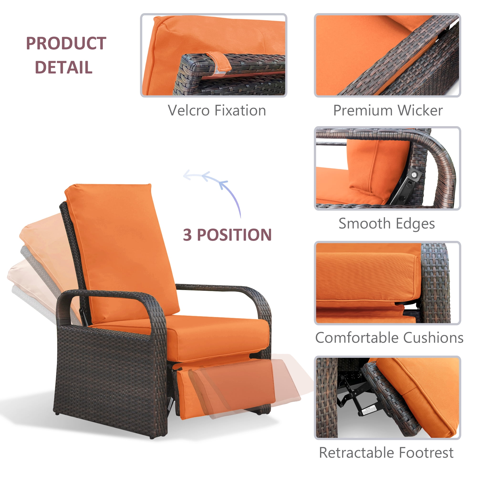 ATR Recliner Cushion Cover  Patio Wicker Recliner Cushion Cover – Arttoreal