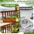 thumbnail image 3 of CIMAXIC Window Flowerpot Decorative Window Planter Box Rustic Wood 1Pack, 3 of 7