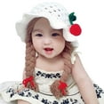 thumbnail image 4 of Infant Baby Winter Hat Beanies Crochet Warm Knitted Wig Hat, 4 of 5