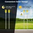 thumbnail image 3 of 5 PCS Solar Powered Driveway Markers, Solar Warming Landscape Lights, Red Solar Outdoor Driveway Lights, Landscape Driveway Reflectors on Poles for Snow Road Yard, 3 of 6