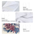 thumbnail image 4 of Haosy 2 Pack Kitchen Wash Cloths with Hanging Loops Absorbent Absorbent Quick Drying Hand Towels, American Style Skull and Rose, 4 of 7