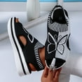 thumbnail image 6 of Dakaela Women's Orthopedic Sandals Walking Tennis Shoes Plantar Fasciitis Diabetic Summer Sneakers Black 6.5, 6 of 8