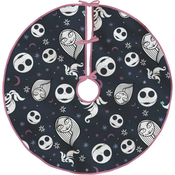 Nightmare Before Christmas 48" Christmas Tree Skirt, Perfect Gift for Christmas Decoration