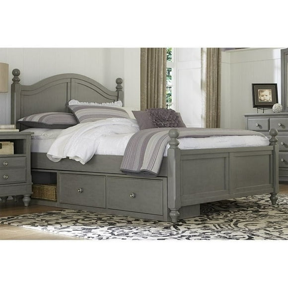 NE Kids Lake House Payton Full Arch Storage Bed in Stone