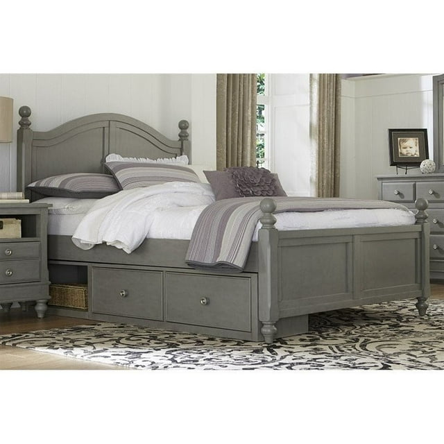 NE Kids Lake House Payton Lit Double avec Rangement et Arche, Pierre