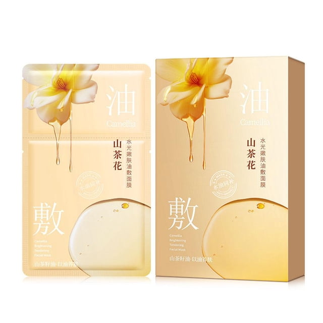Ruifaya Mascarilla facial con aceite de camelia, hidratante, antiarrugas y reafirmante.