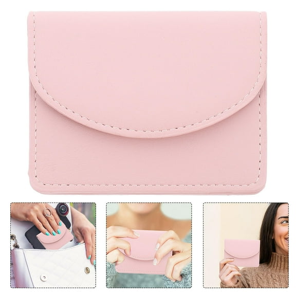 KONTONTY Small Credit Card Holder for Women Slim Card Holder Wallet Compact Wallet for Woman Business Card Holder Cute Wallet for Ladies