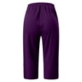 thumbnail image 5 of Women's Effortless Everyday ’s Casual Pants: Slim Fit Mid Rise Capris for Modern Comfort and Versatility Loose Pants for Women Casual Summer Women Summer Pants Casual Summer Pants plus Size, 5 of 7