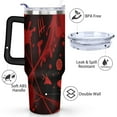 thumbnail image 3 of Halloween Pumpkin 40 oz Tumbler with Handle Double Wall Travel Cups Modern Tumbler for Spring Summer Birthday Christmas, 3 of 7