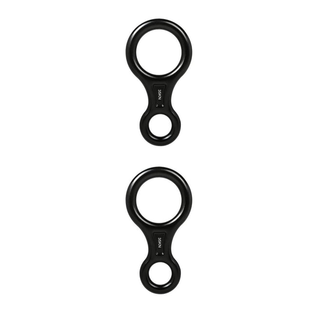 Yuarrent Anillo de escalada en roca de aleación portátil de 8 formas equipo de accesorios de descenso de rescate de fuego profesional para Type2 NO2