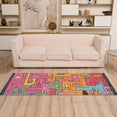 thumbnail image 2 of Yayeee Runner Rug for Bedroom 2'x6' Machine Washable Hallway Non Slip Mat, Art City, 2 of 8