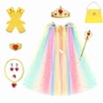 thumbnail image 6 of 【Sxzmall】11Pcs Princess Cape Set, Princess Dress up Clothes for Little Girl, Princess Dresses for Girl 3-8 Years Birthday Gift, 6 of 10