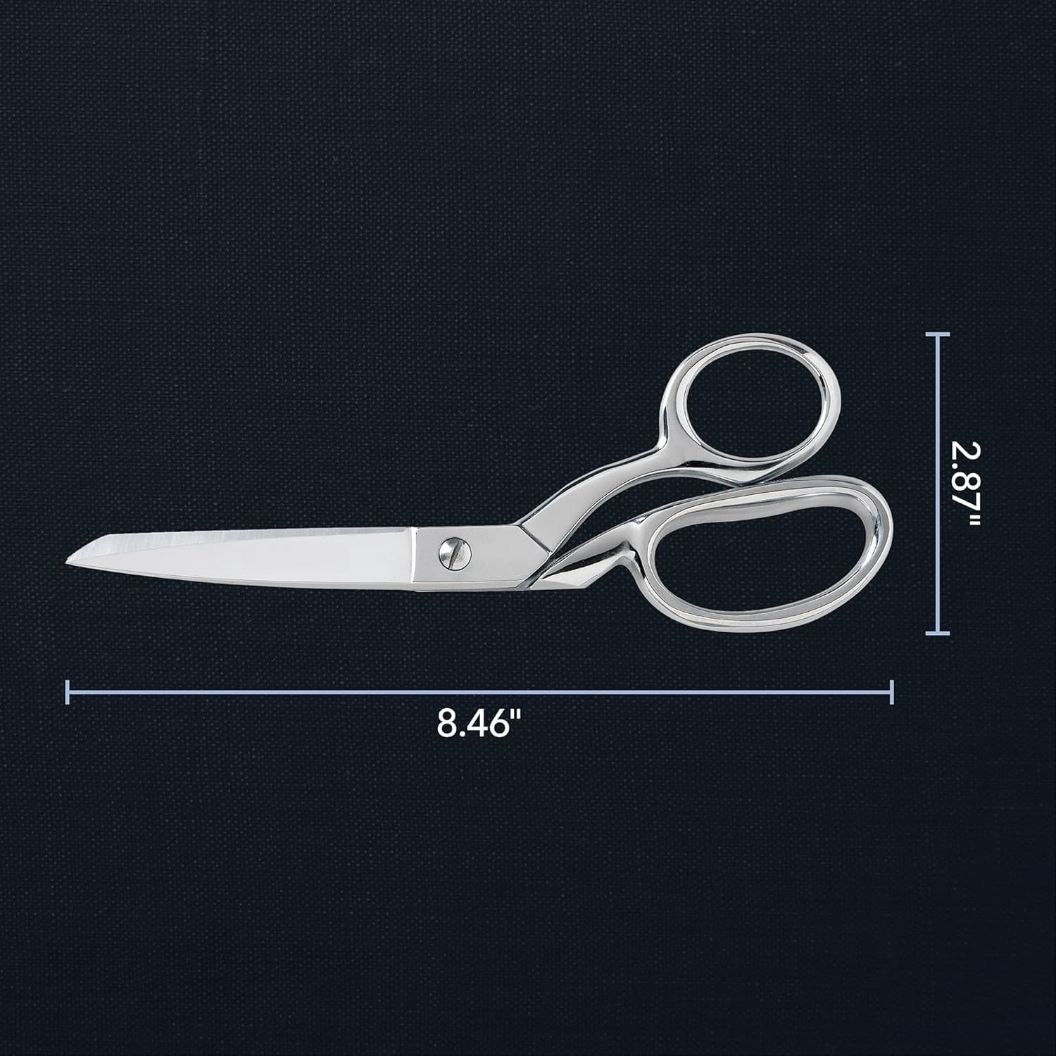 Tailor cloth scissors, 8 inch stainless steel scissors, sharp blade steel sewing scissors