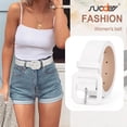 thumbnail image 3 of SUOSDEY Belts for Women,Ladies Belt for Jeans Pants Dresses,Candy Color Fashion Square Buckle Belt, 3 of 7