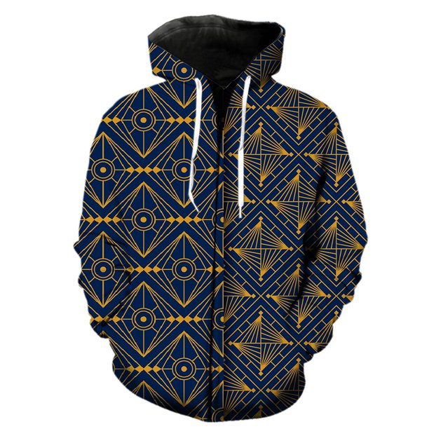 Sudadera con capucha y cremallera con estampado abstracto para hombre, estilo hip hop, informal, de gran tamaño, con estampado 3D, manga larga, divertida, para adolescentes, gran oferta 2024