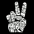 thumbnail image 2 of Women's Premium Blend Word Art T-shirt - Peace Out, 2 of 2