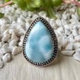 thumbnail image 3 of Lari-mar Ring, 925 Sterling Pure Silver Ring, Handmade Ring, Silver Ring, Silver Band Ring, Statement Ring, Anniversary Gift For Her/Him,..., 3 of 5